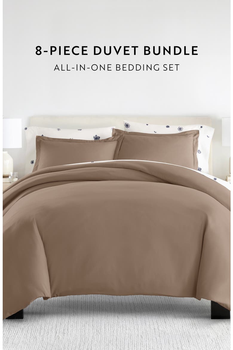 Bundle Duvet Set, Alternate, color, TAUPE