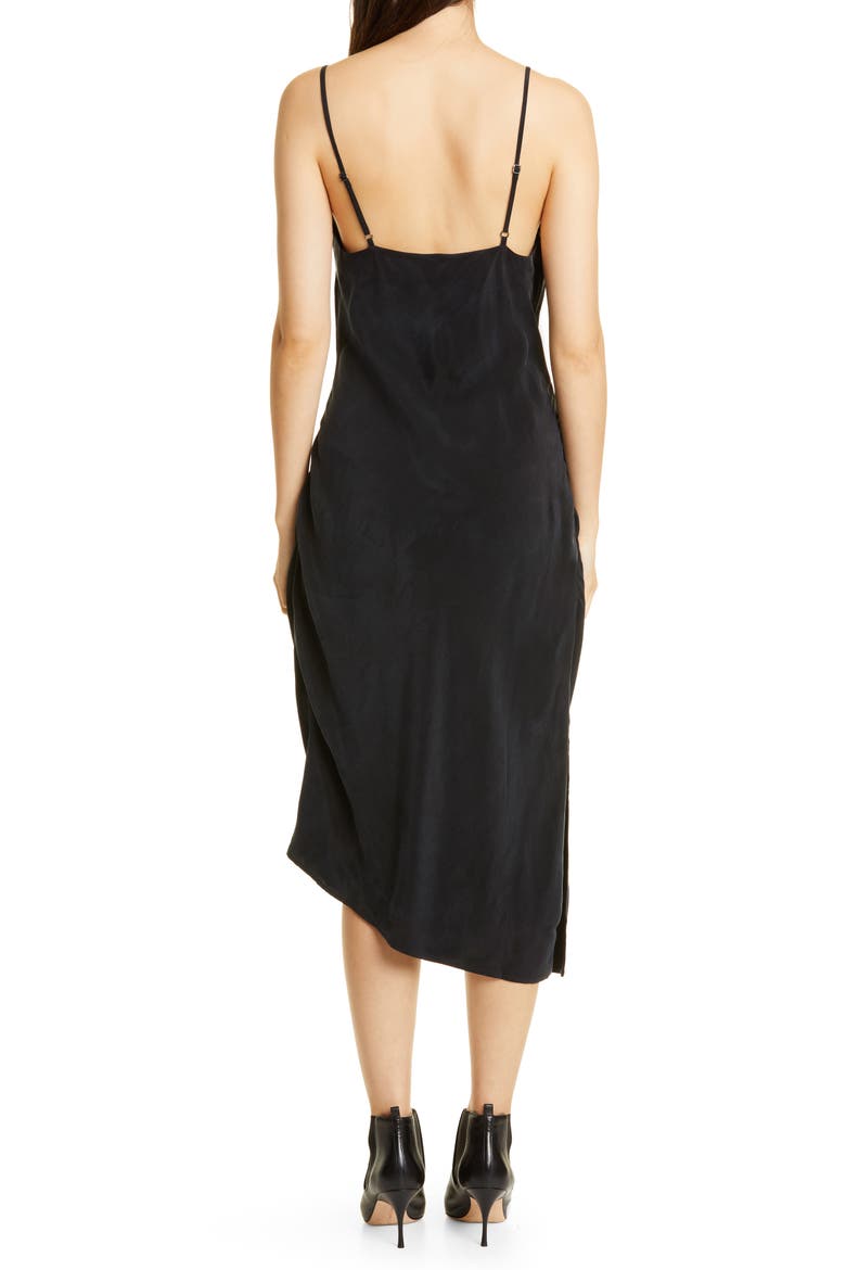 Asymmetric Midi Slipdress, Alternate, color, TRUE BLACK
