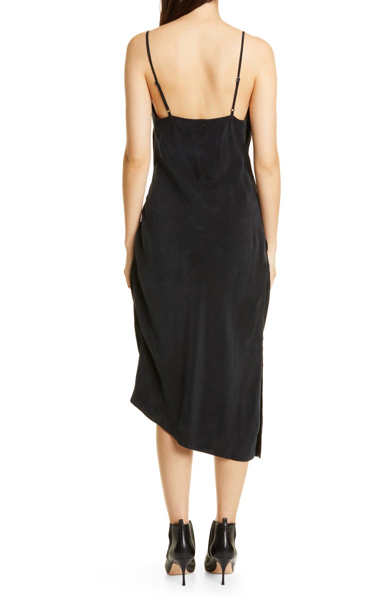 AG Asymmetric Midi Slipdress, Alternate, color, 