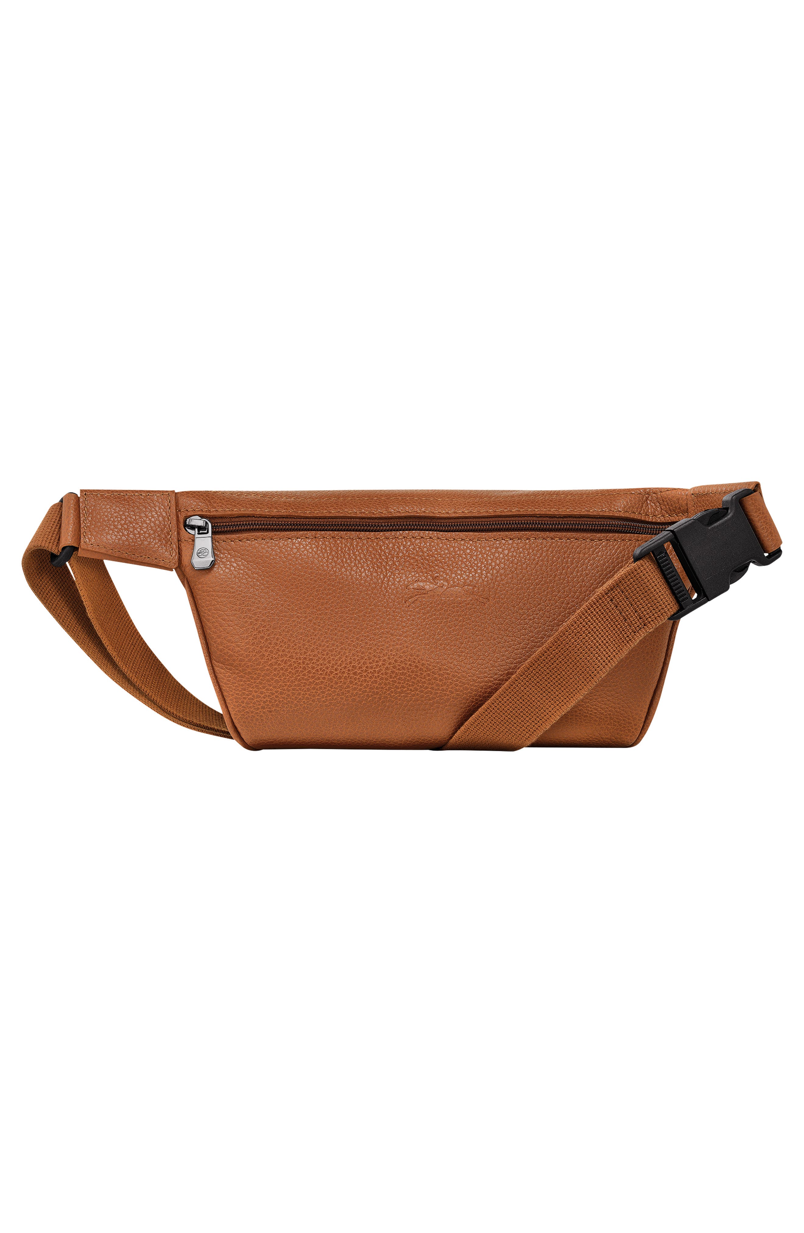 Longchamp Le Foulonné Leather Belt Bag, Alternate, color, Caramel