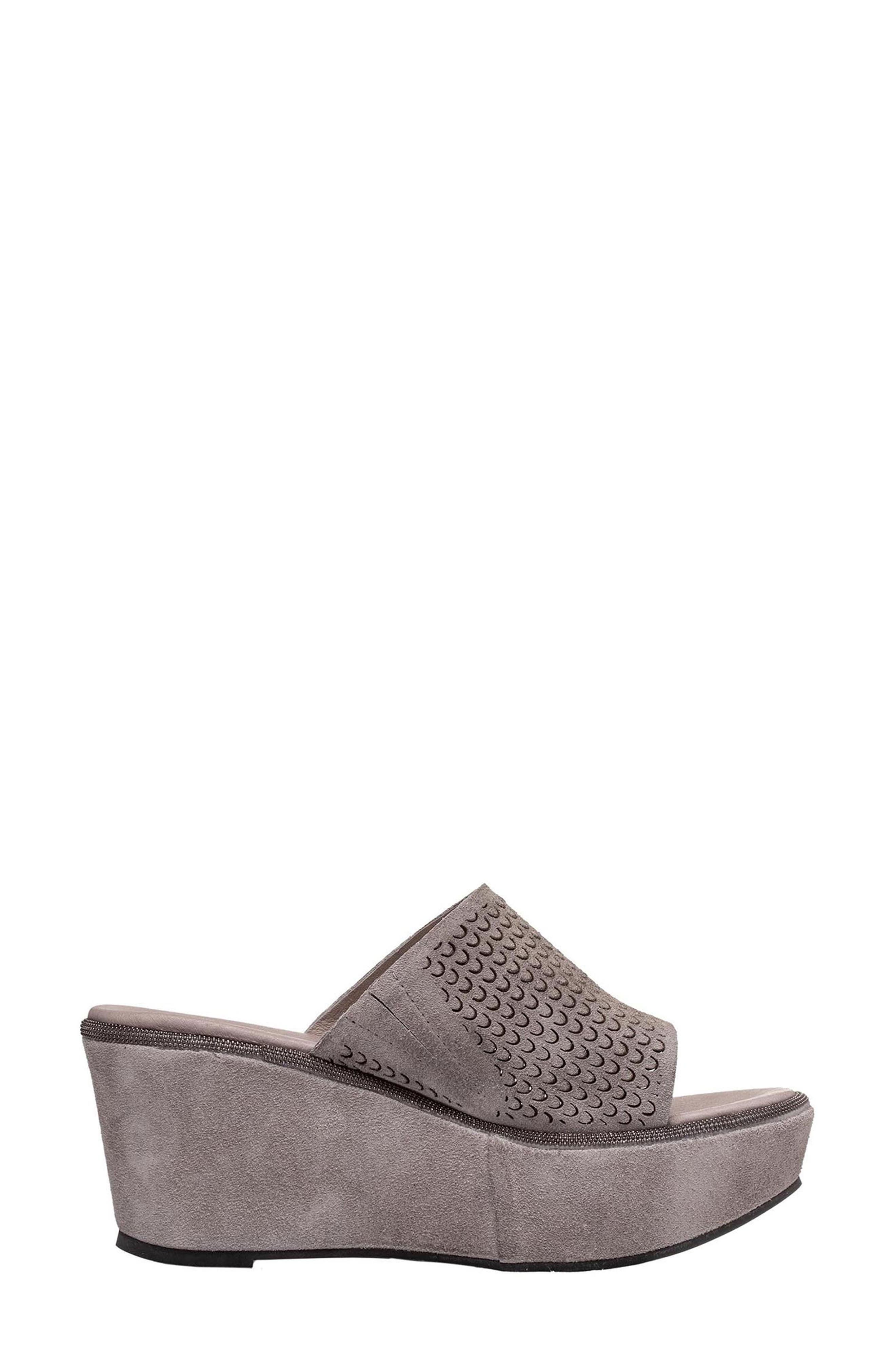 ANTELOPE Kinsley Platform Slide Sandal, Alternate, color, Light Grey