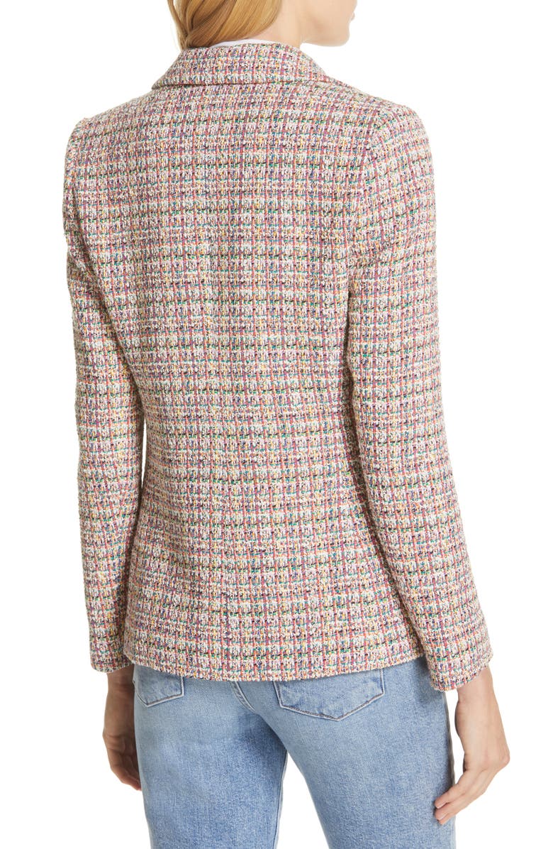 Helene Berman Colorful Tweed Blazer, Alternate, color,