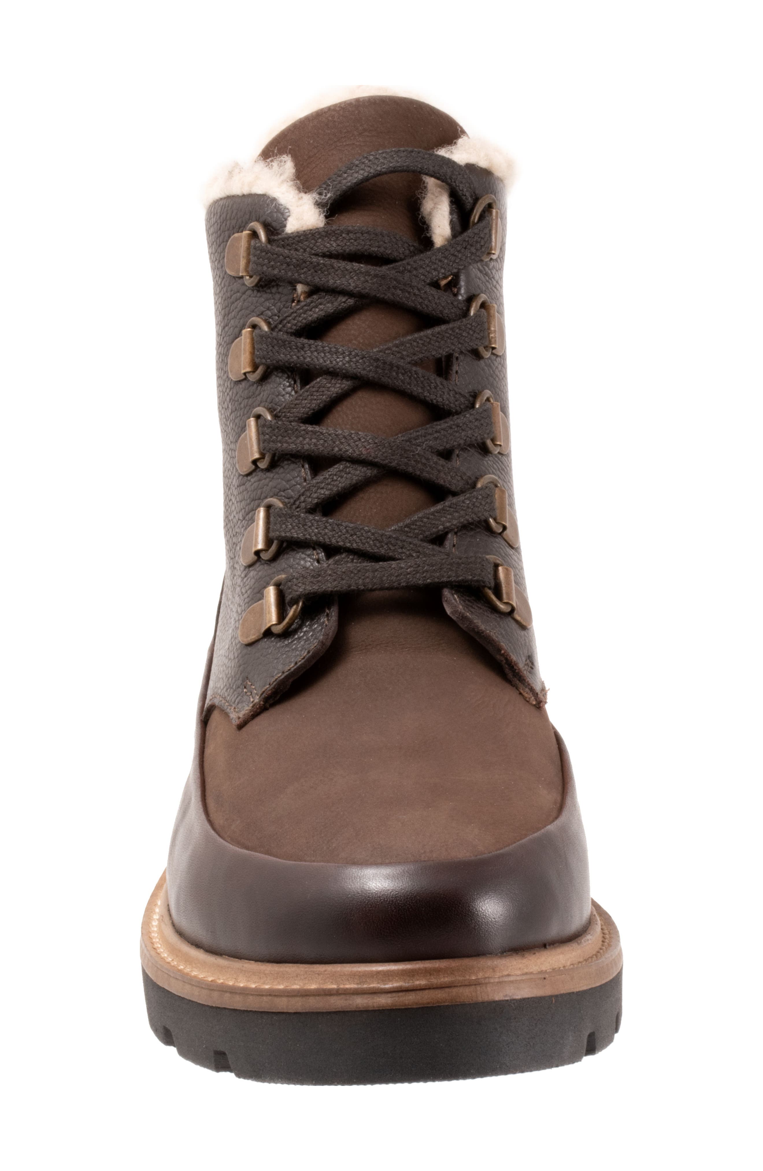 Whitney Faux Shearling Lined Boot, Alternate, color, DARK BROWN