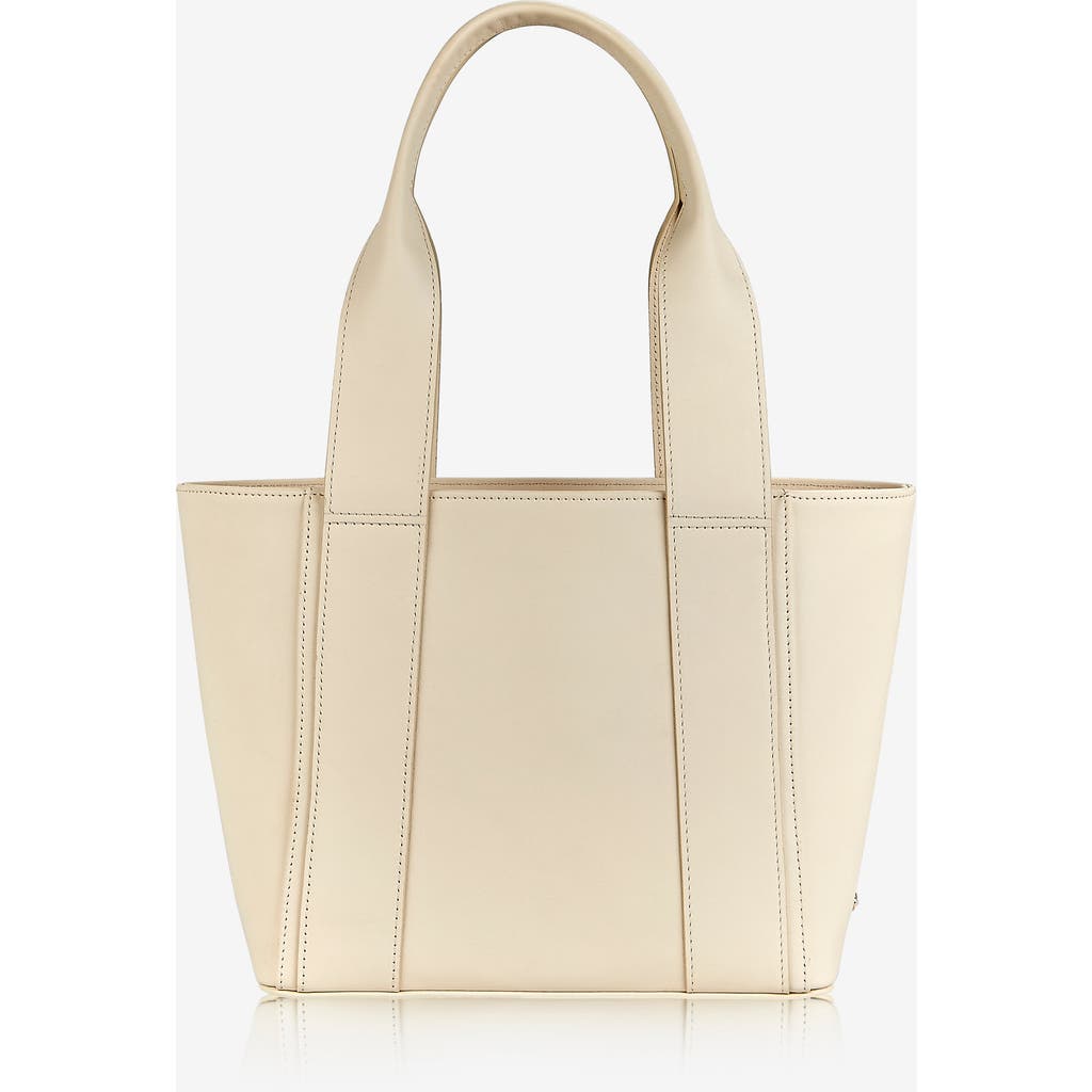 Gigi New York Bailey Leather Tote Bag In Ivory