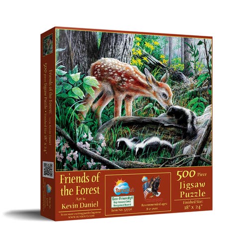 Friends of the Forest 500 piece Jigsaw Puzzle for Adults