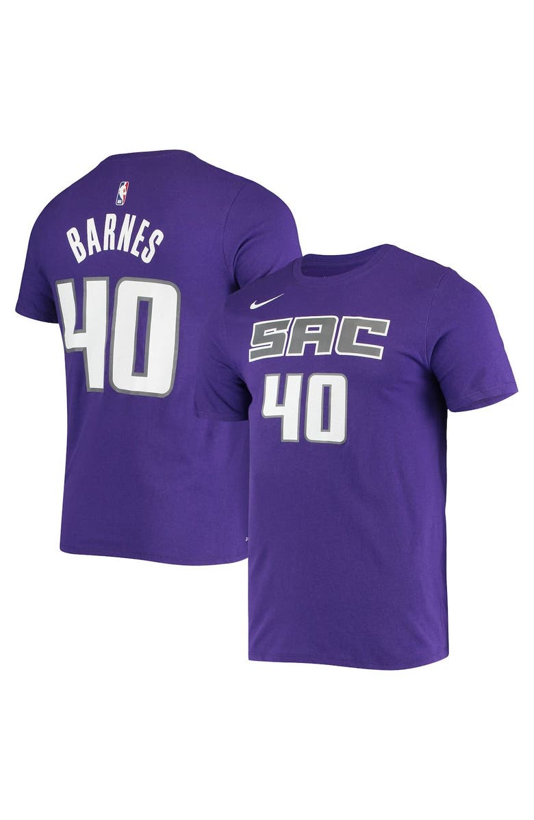 Nike Men's Nike Harrison Barnes Purple Sacramento Kings Name & Number Performance T-Shirt, Main, color, 