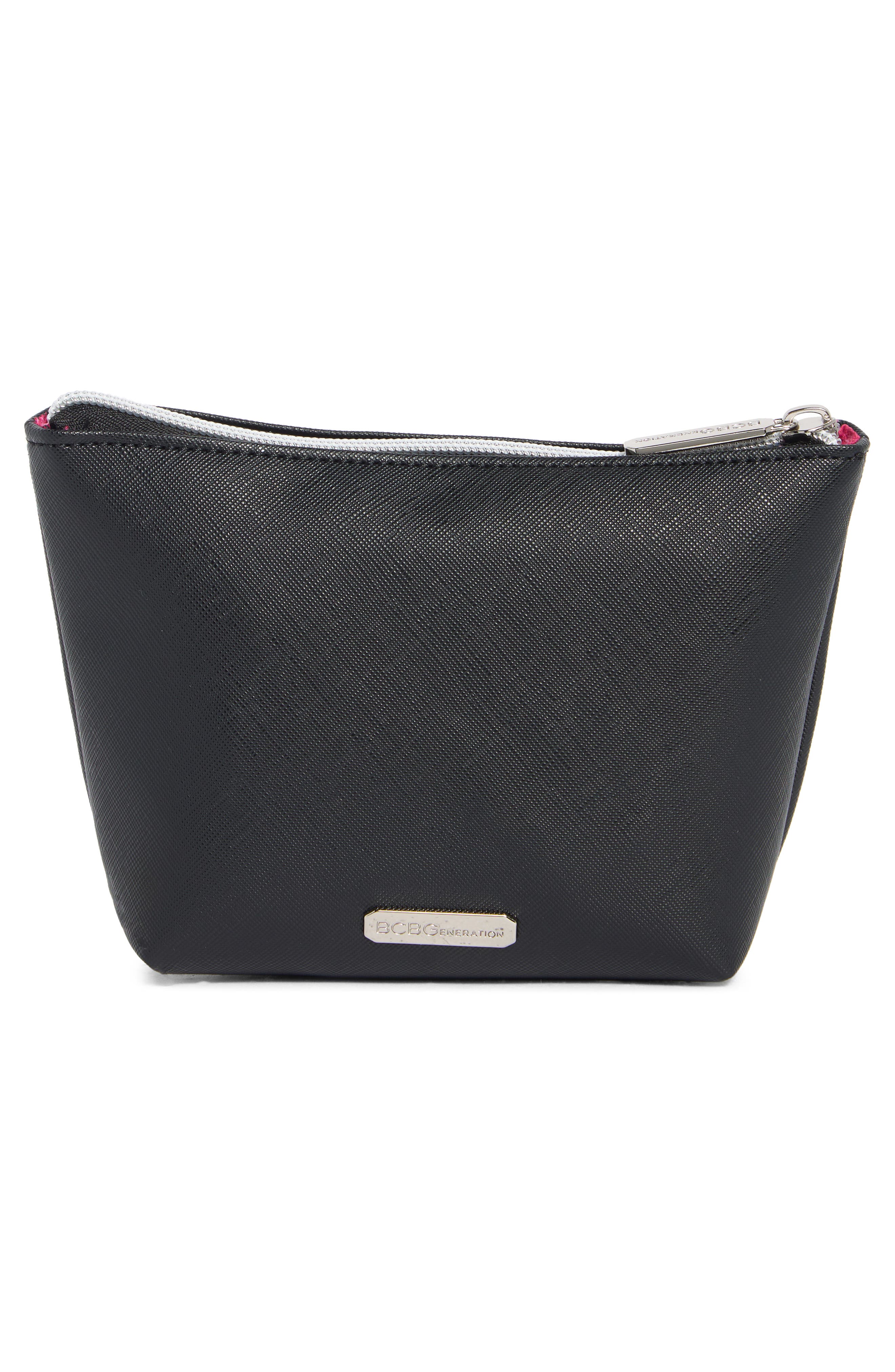 Too Glam Cosmetic Case, Alternate, color, BLACK