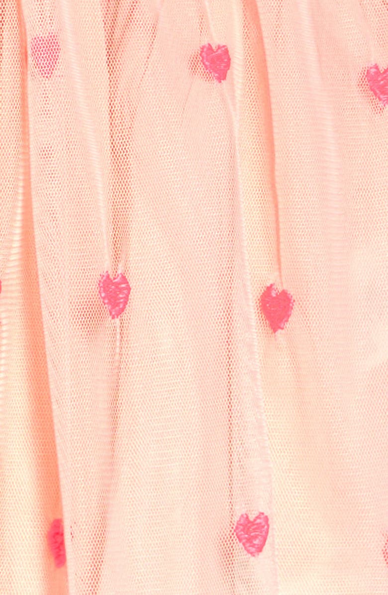 Stella McCartney Kids Stella McCartney Heart Embroidered Tulle Dress, Alternate, color, 