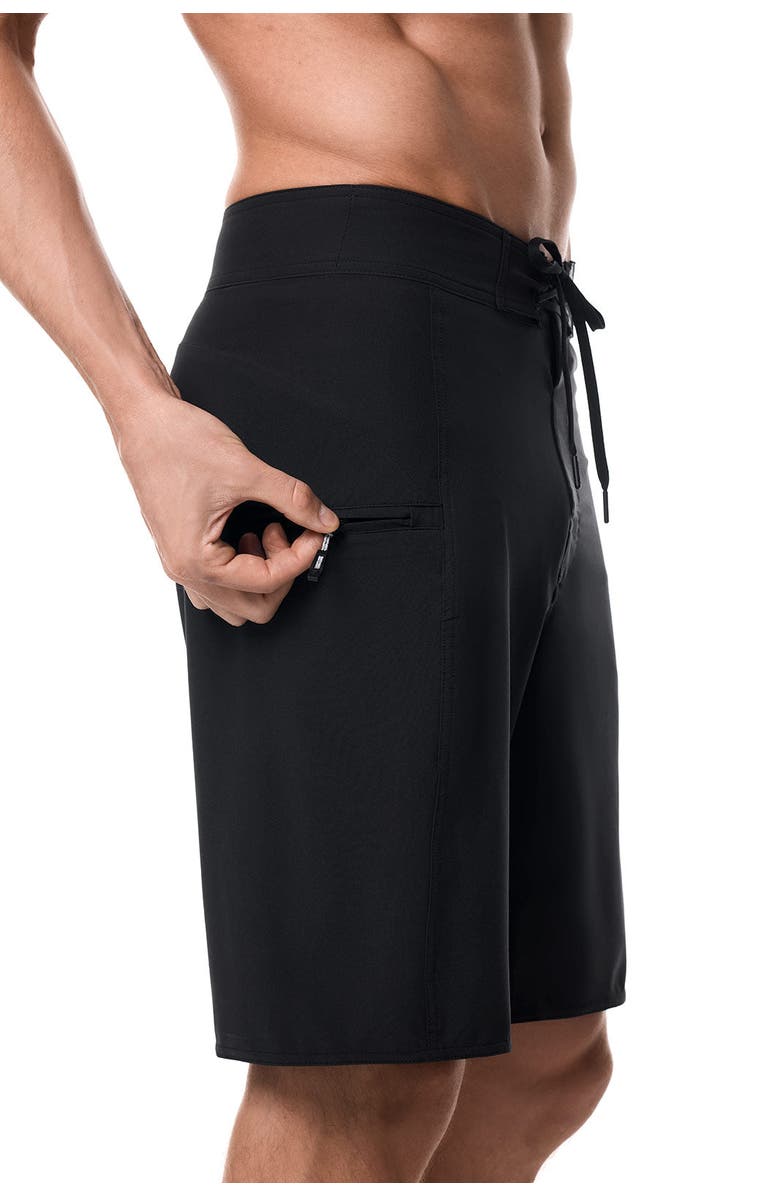 Coolibar Men's San Marino Boardshort - UPF 50+ Sun Protection - Accelera, Alternate, color, Black