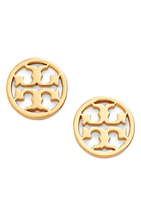 Circle Logo Stud Earrings