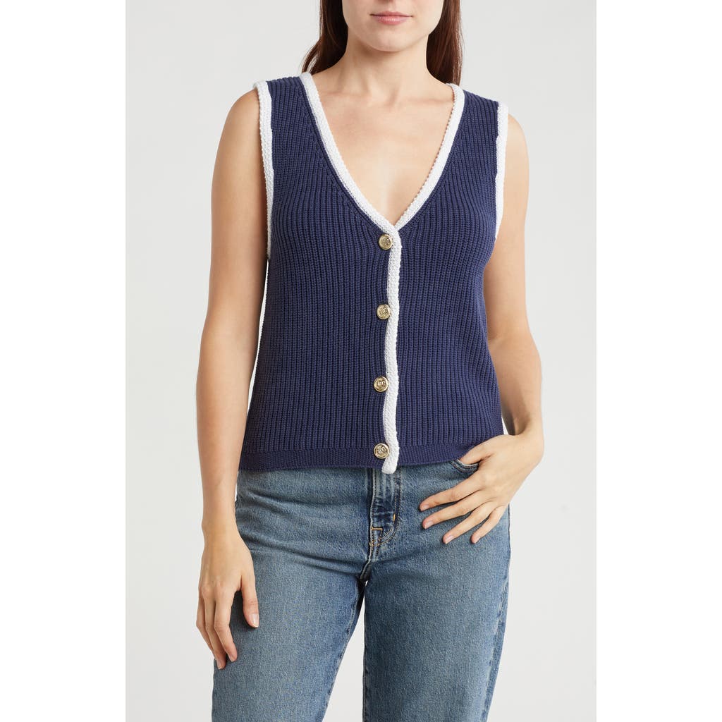 Vigoss Button Front Sweater Vest