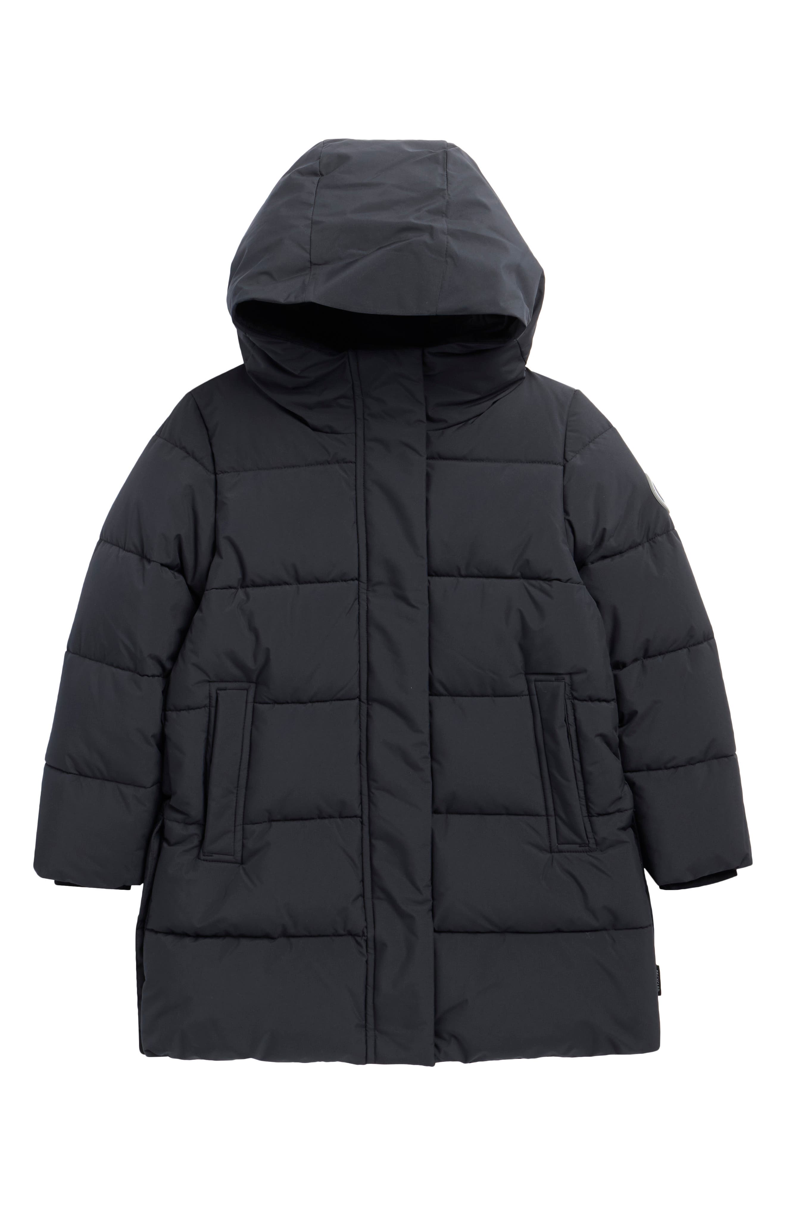 Kids' Trini Channel Quilted Hooded Puffer Jacket