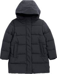 Save The Duck Kids' Trini Channel Quilted Hooded Puffer Jacket