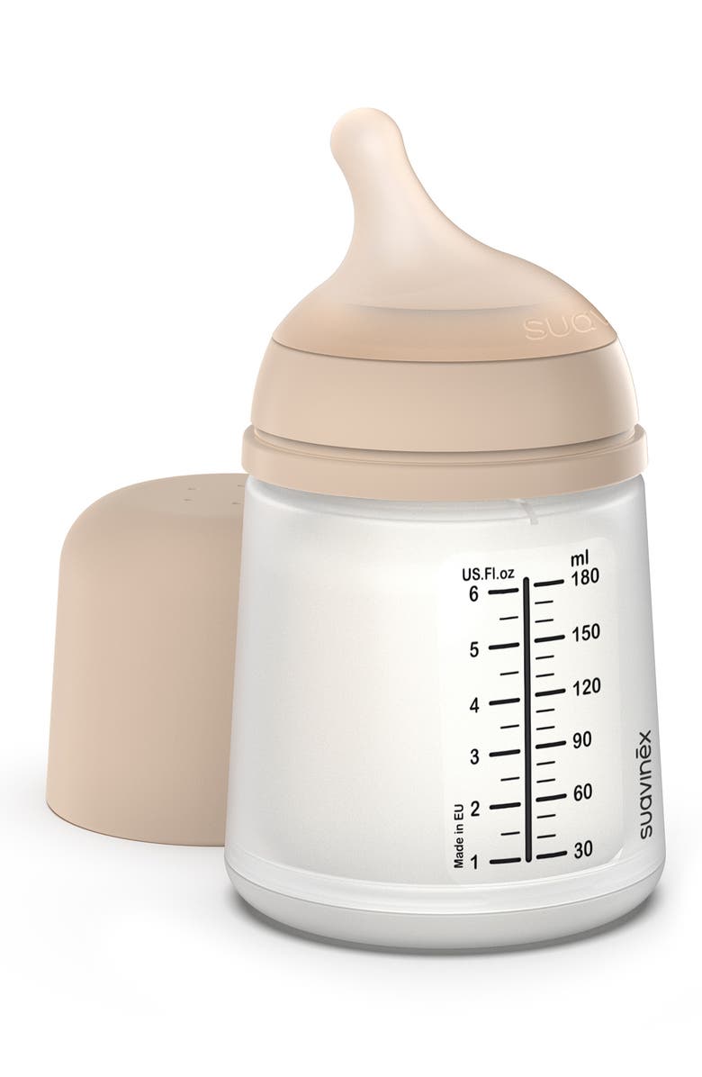 Suavinex Zerø.Zerø<sup>™</sup> 2-Pack Adaptable Flow Small Anti-Colic Bottle, Main, color, Light