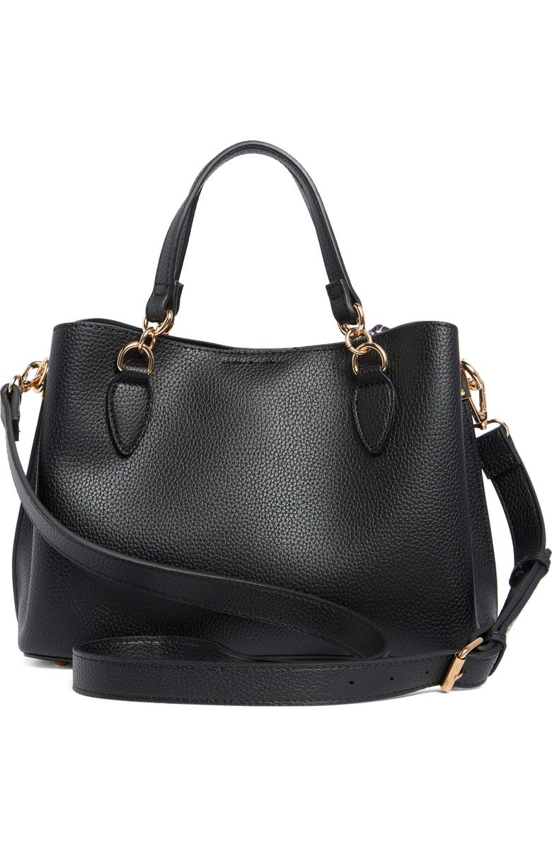 Nanette Lepore Bellamy Triple Compartment Satchel, Alternate, color, Black - Heart Geo Black