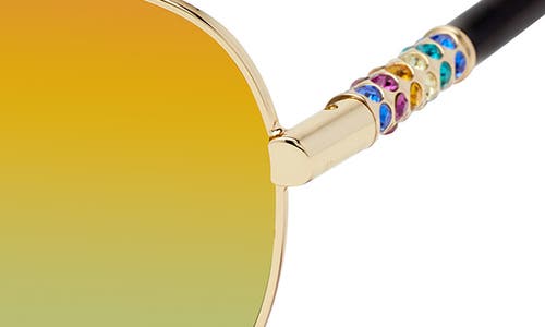 KURT GEIGER KURT GEIGER LONDON 63MM OVERSIZE PILOT SUNGLASSES