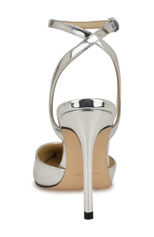 Nine West Fabby Pointed Toe Pump In Silver 040