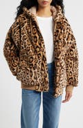 BOYS LIE He A Cheetah Manhunt Fleece Zip Hoodie