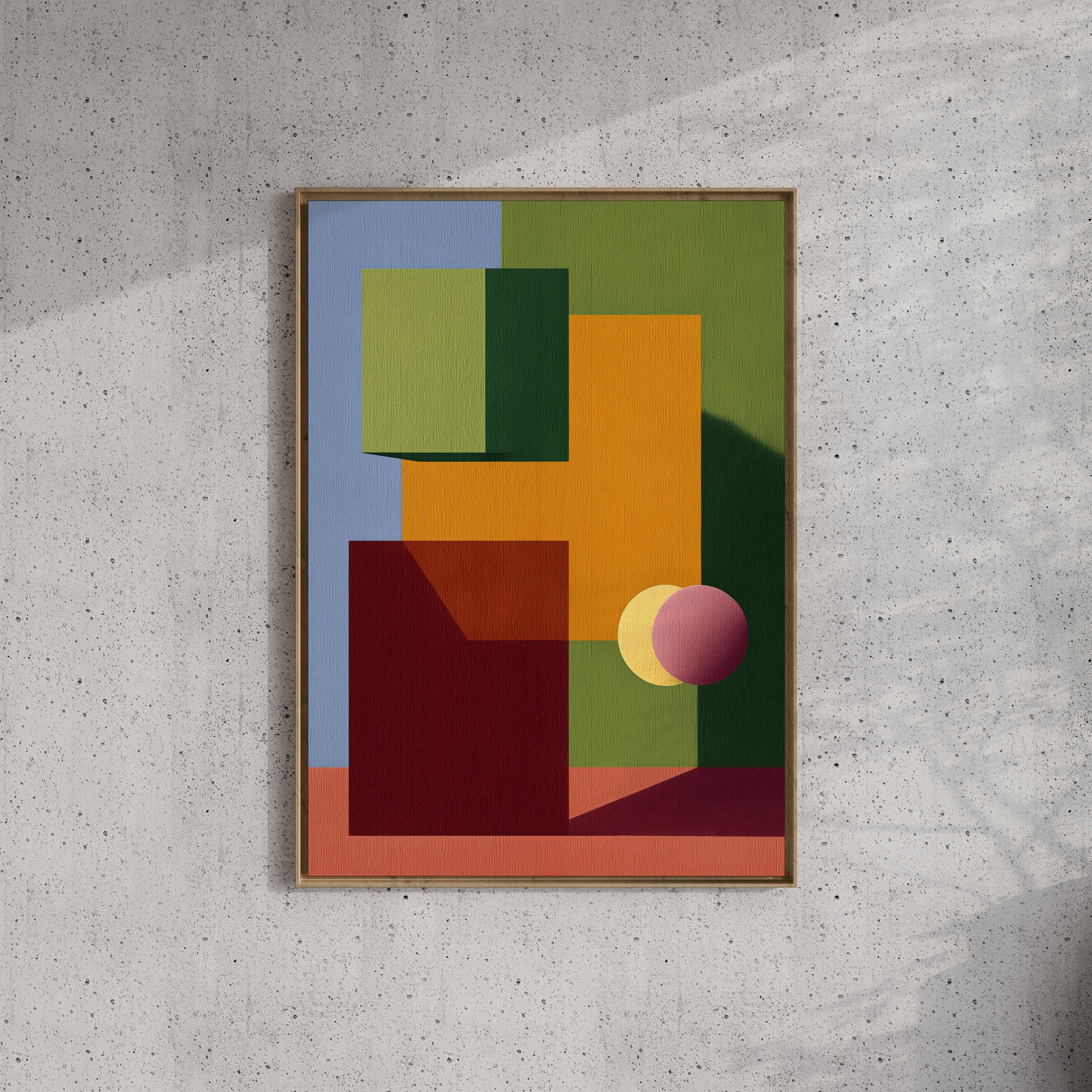 Forma Art Studio Form and Structure No. 11 Geometric Abstract Art Print ...