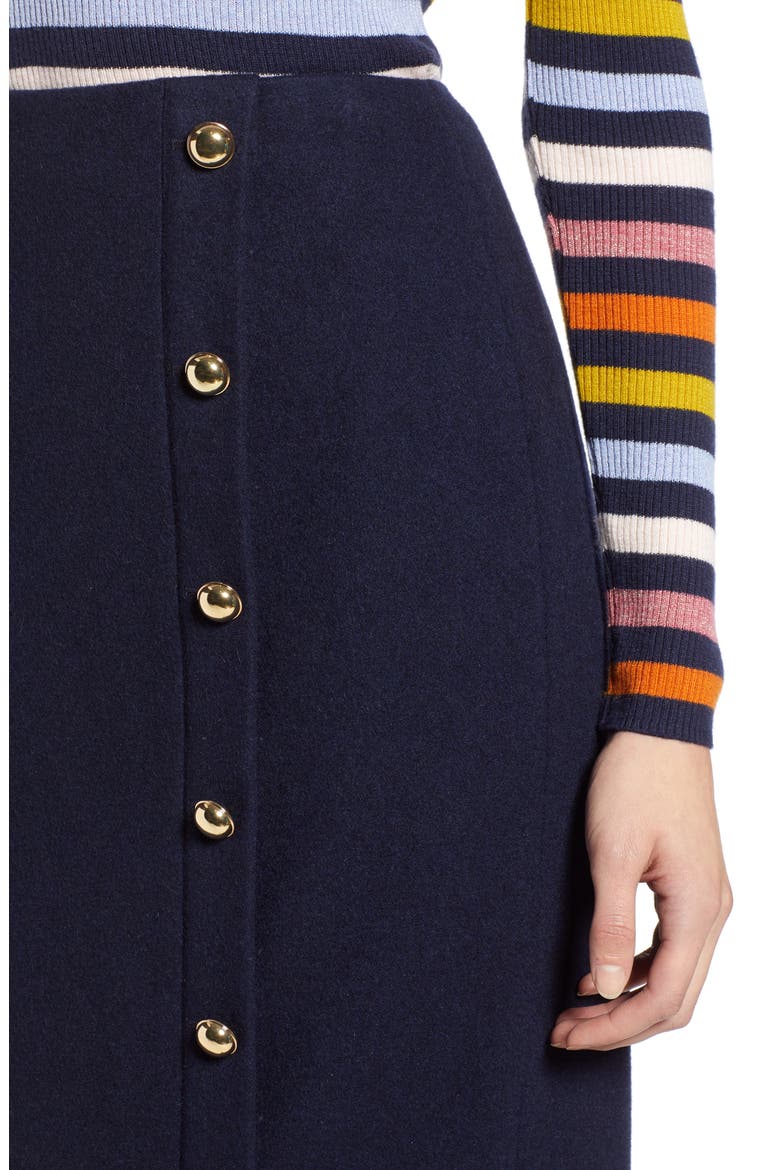 x Atlantic-Pacific Wrap Pencil Skirt, Alternate, color, NAVY BLAZER