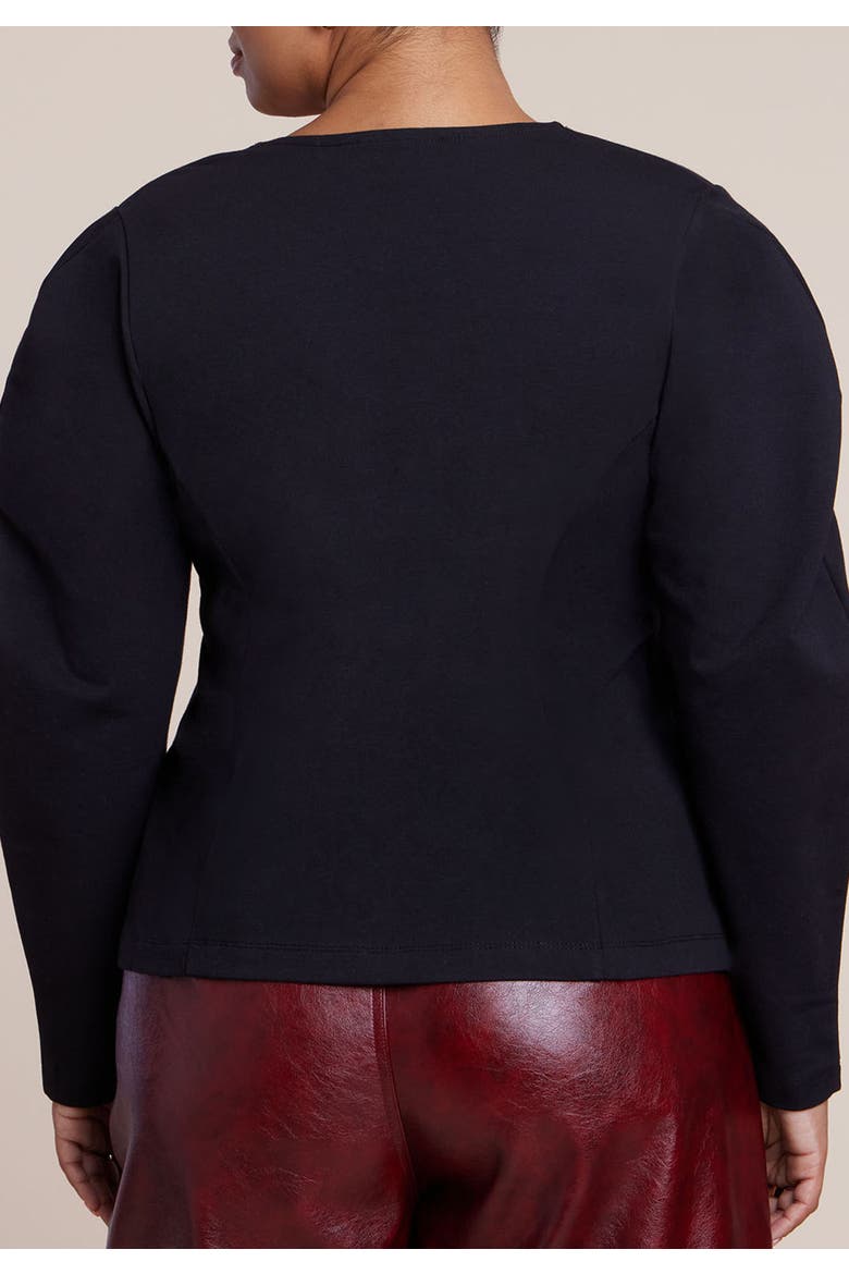 Square Neck Maiden Top (plus), Alternate, color, BLACK ONYX