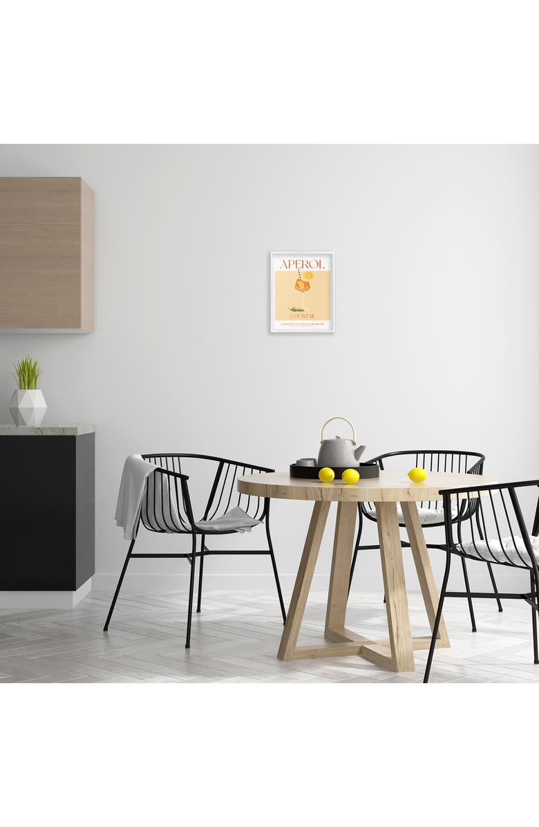 Stupell Industries Aperol Cocktail Framed Art Print, Alternate, color, Yellow