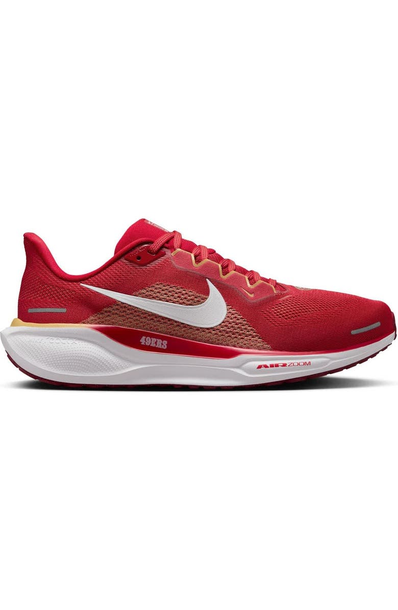 Nike Unisex Nike Red San Francisco 49ers Zoom Pegasus 41 Running Shoes, Main, color,