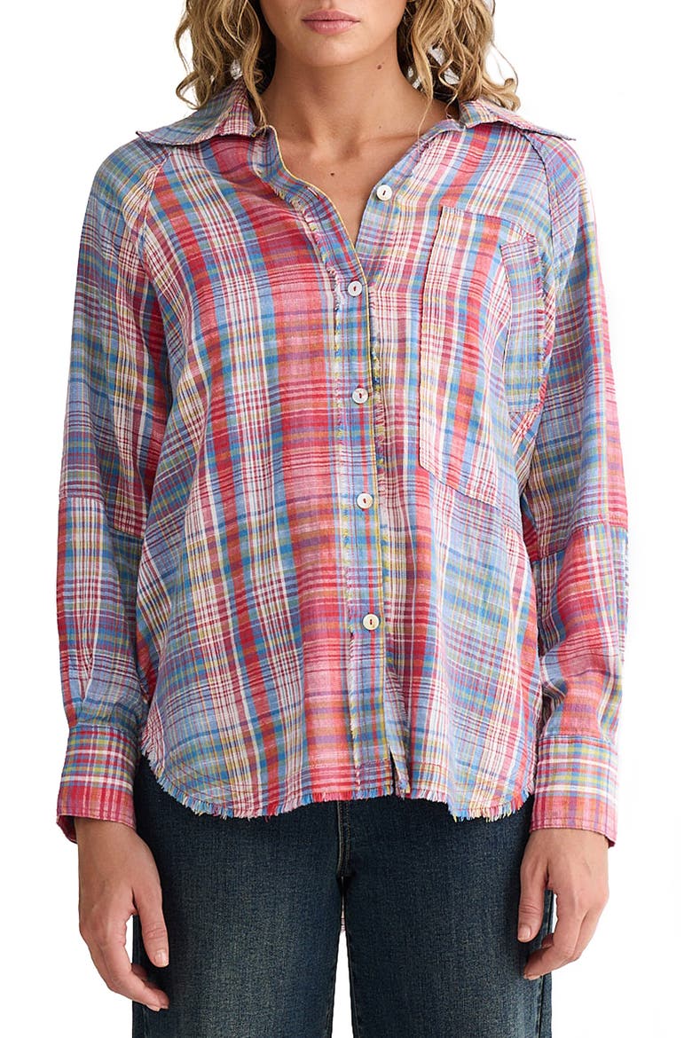 Yellowstone Plaid Button-Up Shirt, Main, color, PICNIC CHECK