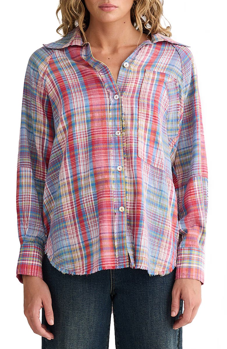 Talisman the Label Yellowstone Plaid Button-Up Shirt, Main, color, Picnic Check