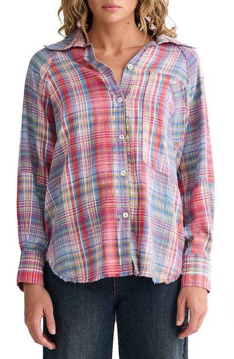 Yellowstone Plaid Button-Up Shirt