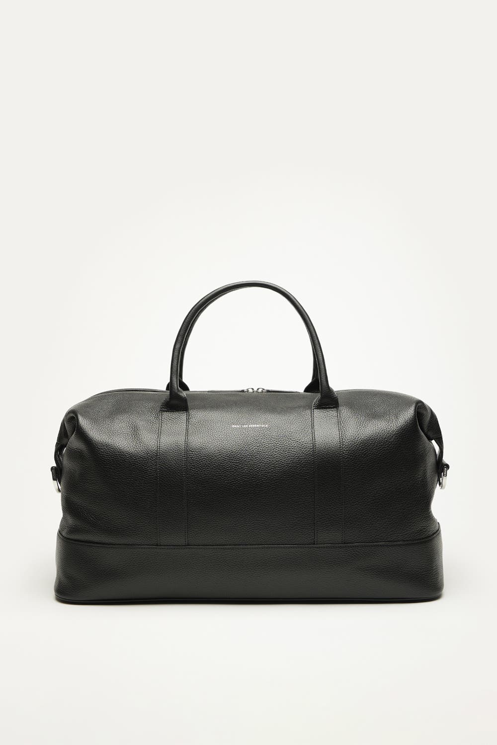 Kelowna Pebble-Grained Leather Weekender Bag, color, Black