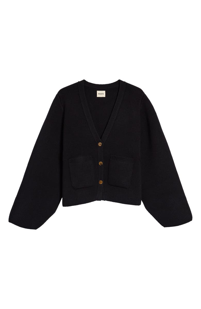 Khaite The Scarlet Cardigan, Main, color, Black
