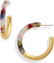 Madewell Small Half Acetate Hoop Earrings