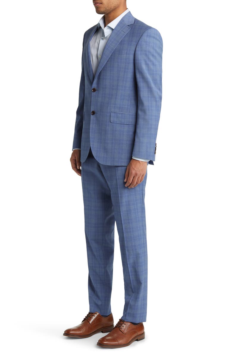 Ted Baker London Jay Slim Fit Plaid Stretch Wool Suit, Alternate, color, 