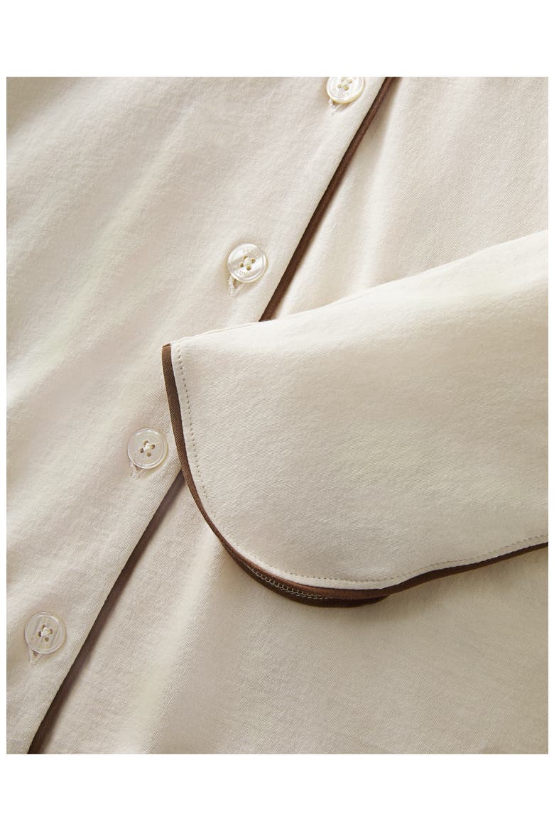 Margaux Lightweight Pima Cotton Pajamas, Alternate, color, WHITE