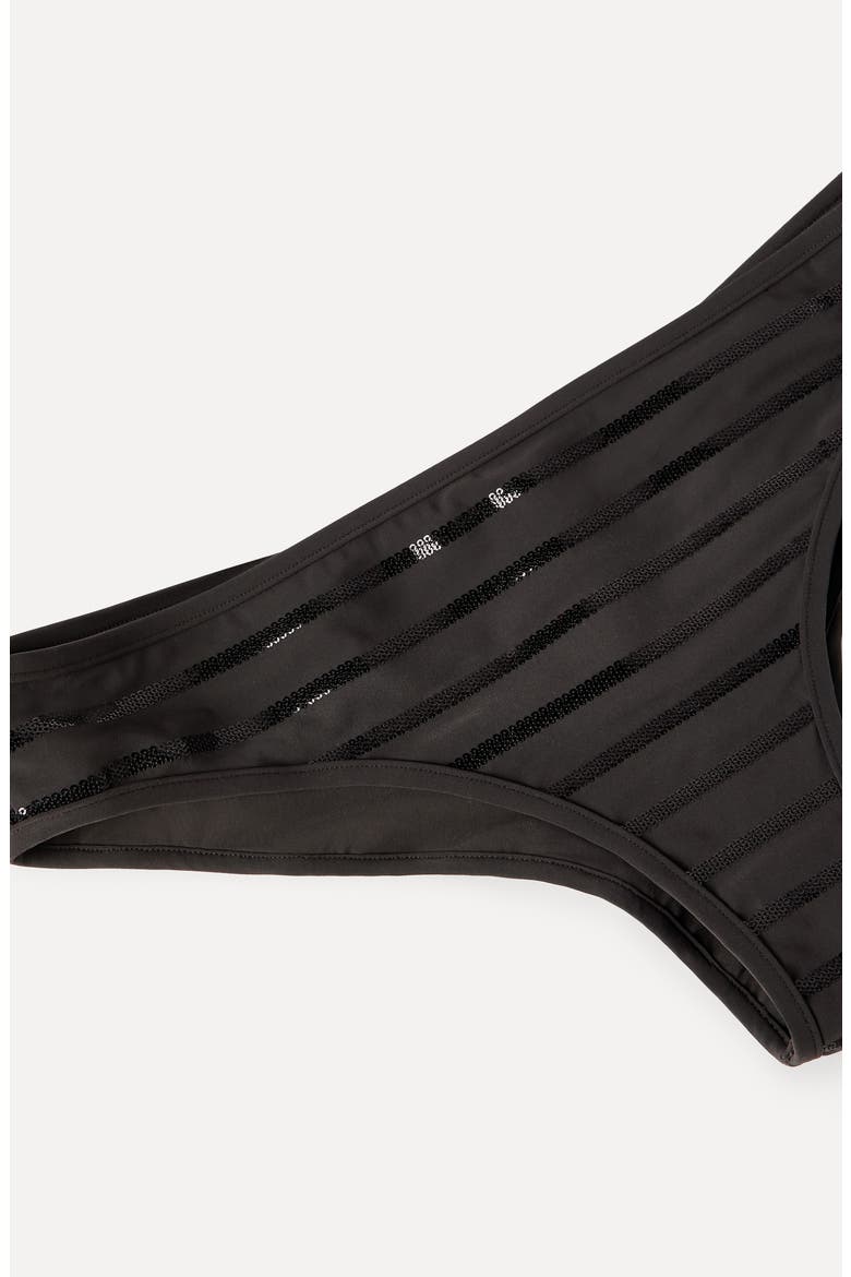 Dazzling stripes bikini bottoms, Alternate, color, Lignite Grey