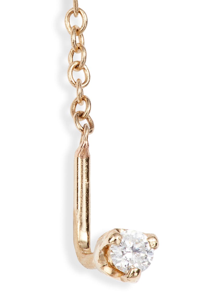 Diamond Threader Earrings, Alternate, color, YELLOW GOLD