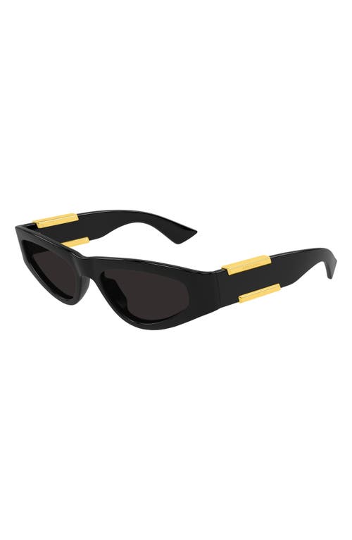 Bottega Veneta 53mm Cat Eye Sunglasses In Black