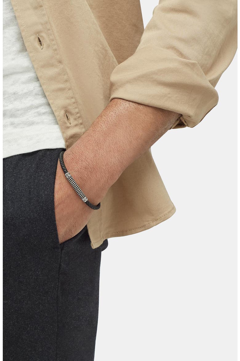 Men's Classic Chain Bracelet, Alternate, color, BLACK