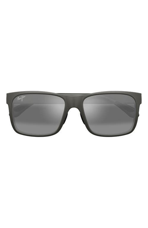 MAUI JIM MAUI JIM RED SANDS 59MM POLARIZEDPLUS2® SQUARE SUNGLASSES