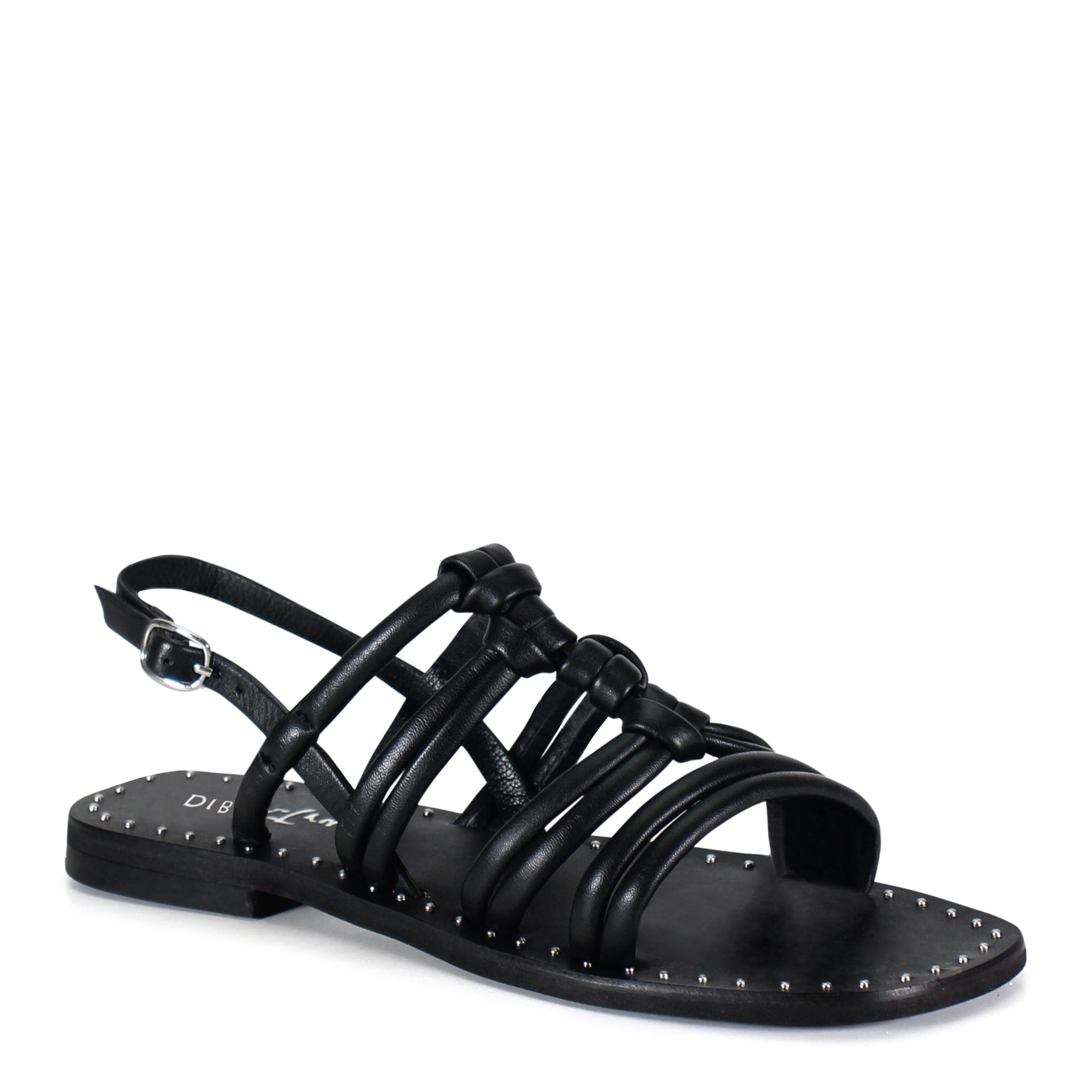 Diba True MOS SAIC Knotted Tube Leather Sandal, Main, color, 