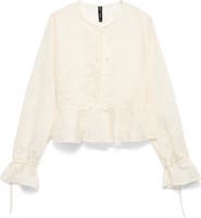 MANGO Embroidered Woven Shirt