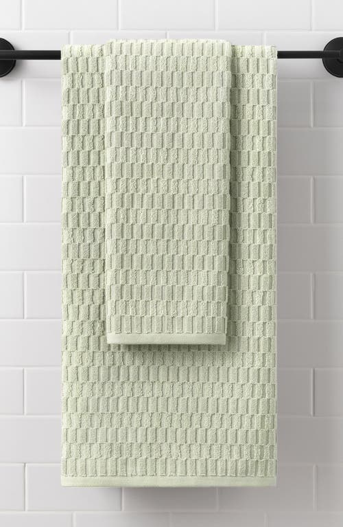 Dkny Metro Tile 4-piece Bath & Hand Towel Set In Green