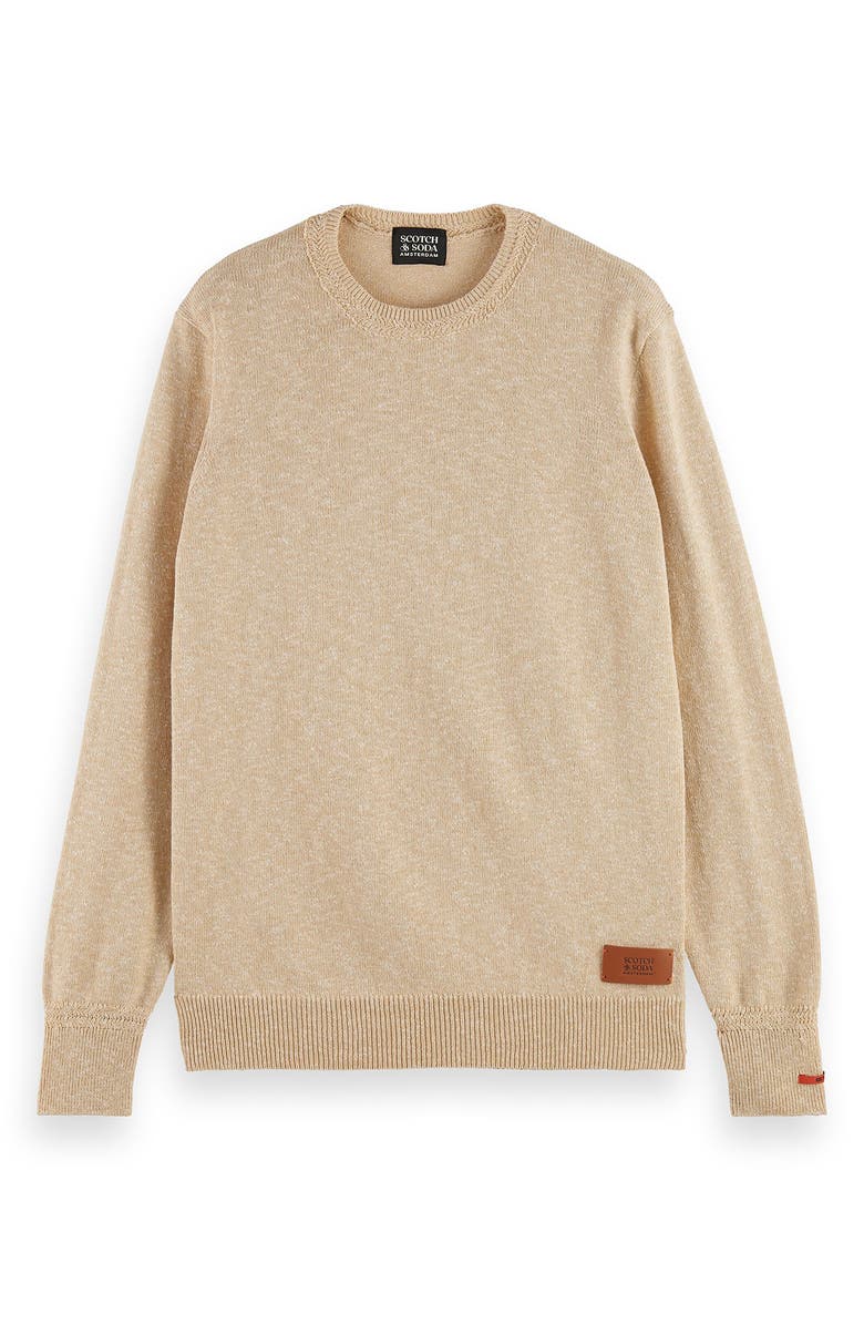 Scotch & Soda Mélange Recycled Cotton Blend Sweater, Main, color,
