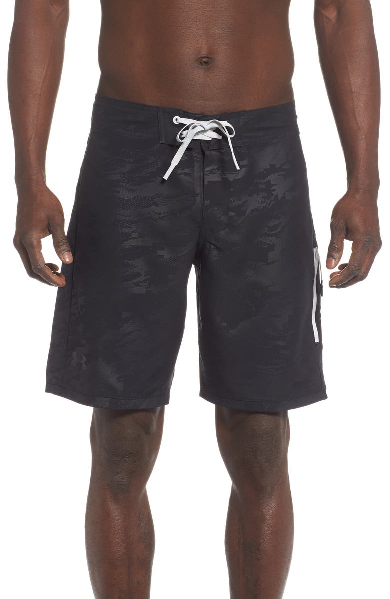 Under Armour Short Break Embossed Board Shorts, Main, color,