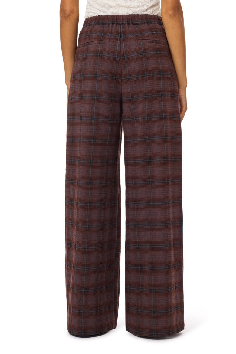Plaid Pleated Wide Leg Pants, Alternate, color, MULTI PLAID