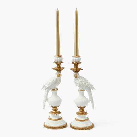 Parrot Candle Holders (Pair)