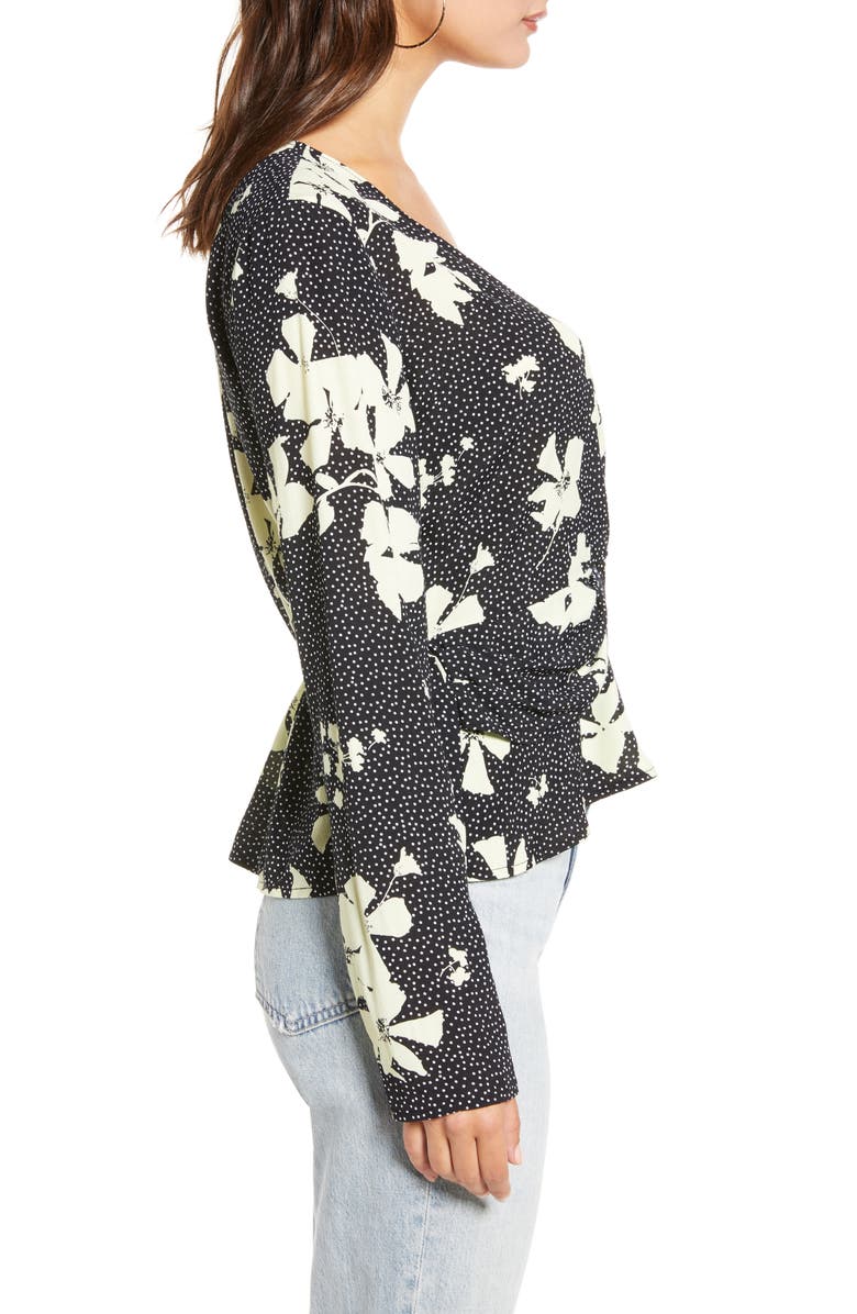 Leith Knot Peplum Top, Alternate, color,