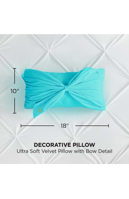 Juicy Couture Velvet Bow Accent Pillow