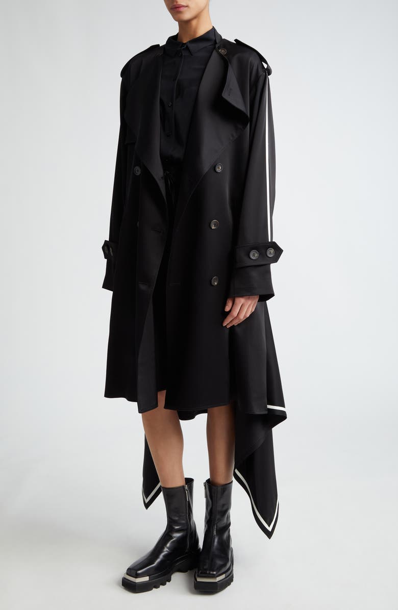 Peter Do Handkerchief Hem Satin Trench Coat | Nordstrom